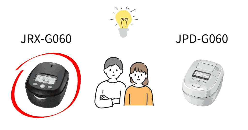 JRX-G060がおすすめな人(JPD-G060と比較)