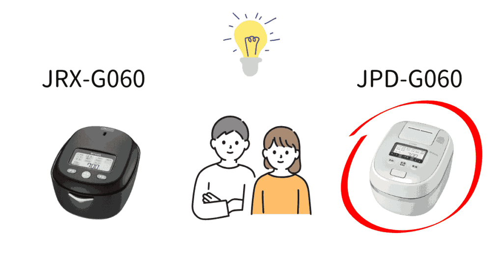 JPD-G060がおすすめな人(JRX-G060と比較)