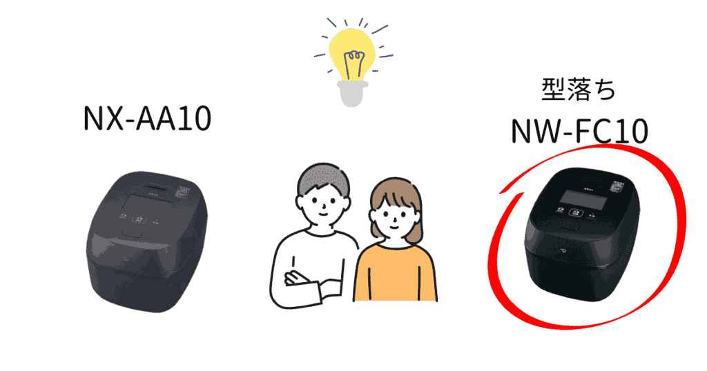 型落ちNW-FC10がおすすめな人(NX-AA10比較)