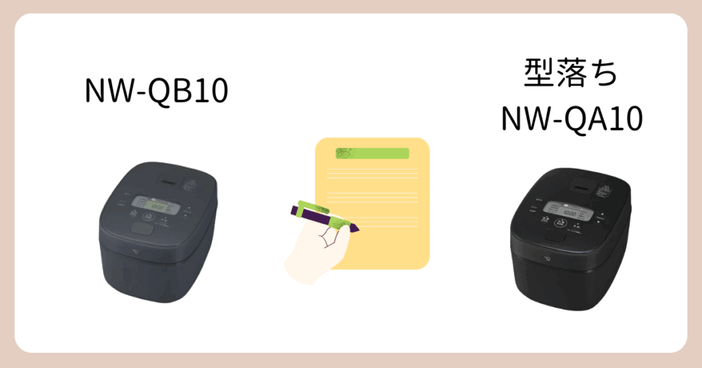 NW-QB10と型落ちNW-QA10の違い｜まとめ