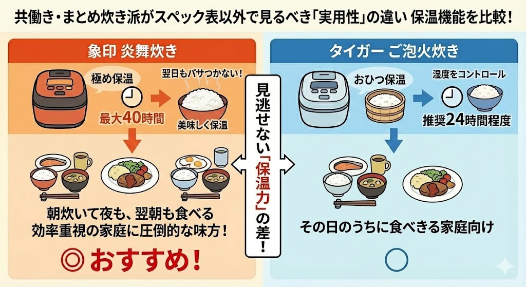 共働き・まとめ炊き派がスペック表以外で見るべき「実用性」の違い